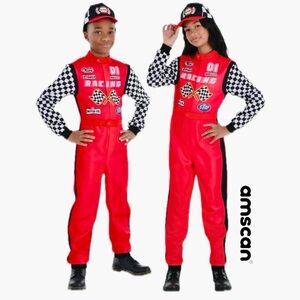 AMSCAN Racecar Driver Halloween Costume Kid’s Unisex Size XL (14/16)